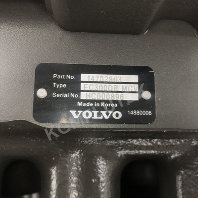 Válvula de control principal de Volvo MCV original 14702863 para EC250 EC300DB EC350D