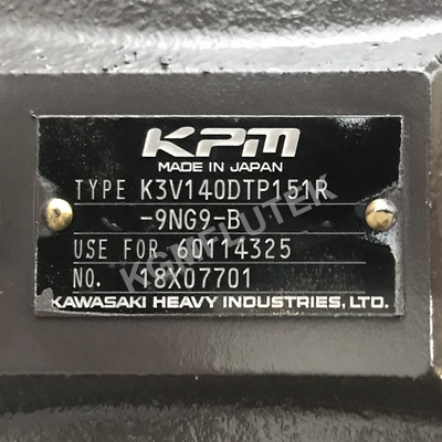 60114325 bomba de pistón axial de Kawasaki del excavador de SANY SY280 K3V140DTP151R-9NG9-B